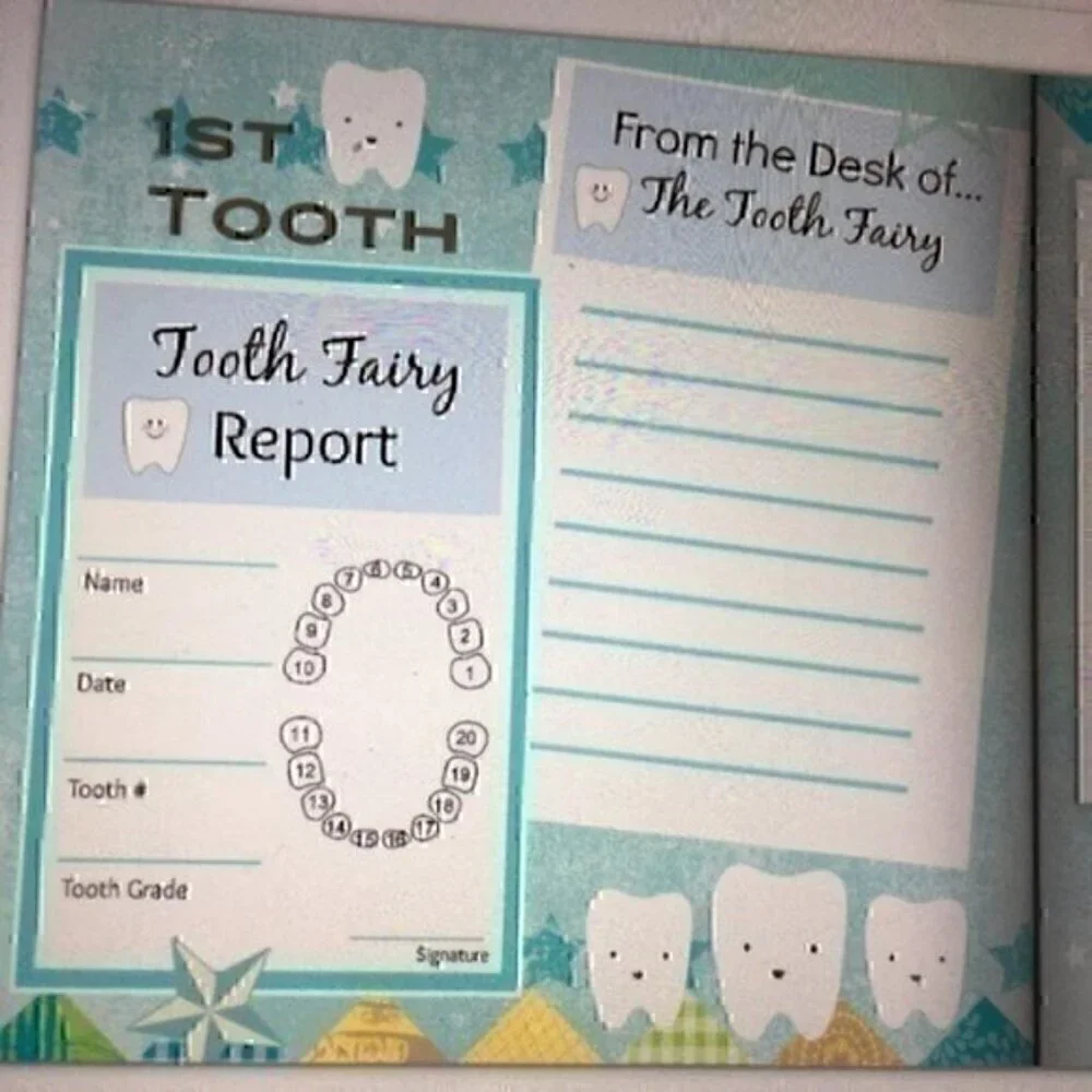 8x8 Hardcover Boys First Tooth book